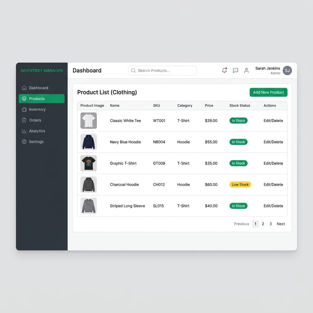 Product Catalog Dashboard